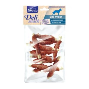 Life dog deli snack ministicks pesce arrotolato 100GR