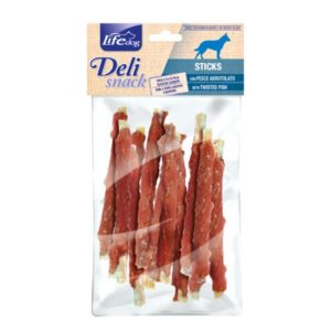 Life dog deli snack sticks pesce arrotolato 100GR