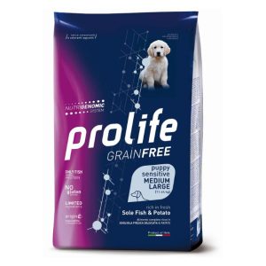 Prolife grainfree puppy sensitive medium large sogliola e patate 2,5KG