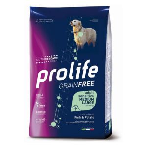 Prolife grainfree adult sensitive medium large pesce e patate 2,5KG