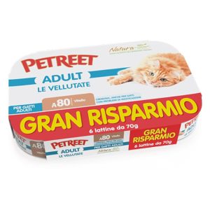 Petreet adult gran risparmio A80 le vellutate vitello 6x70GR