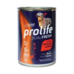 Prolife dualfresh adult medium large manzo e oca 400GR