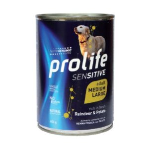 Prolife sensitive adult medium large renna e patate 400GR