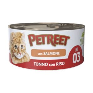 Petreet A63 tonno riso salmone 85gr