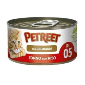 Petreet A62 tonno riso calamari 85gr