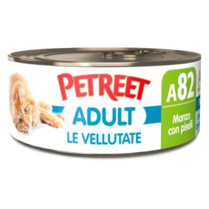 Petreet adult le vellutate A82 vellutate manzo con piselli 70GR
