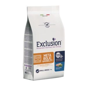 Exclusion veterinary diet metabolic&mobility maiale e fibre small breed 2KG