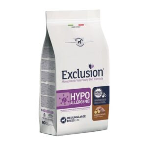 Exclusion veterinary diet hypoallergenic coniglio e patate medium&large breed 12KG