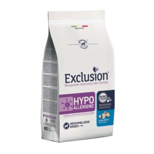 Exclusion veterinary diet hypoallergenic pesce e patate medium/large 2KG