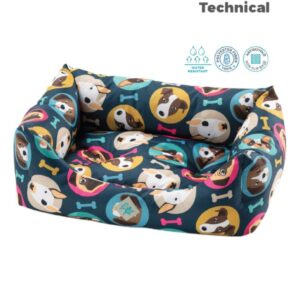 Cuccia rodi oxford dogs 45x60 cm water res cuscino estraibile