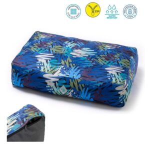 Cuscino brick oxford blue ocean 60x100x15H water res