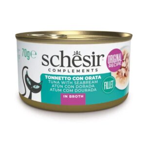 Schesir cat tonnetto con orata in brodo 70GR