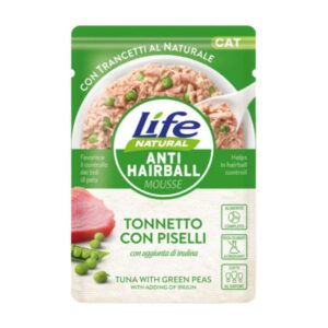 Life cat busta anti-hairball tonnetto con piselli 70GR
