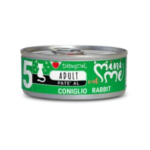 Disugual gatto  adult mini me 5 coniglio 85gr paté