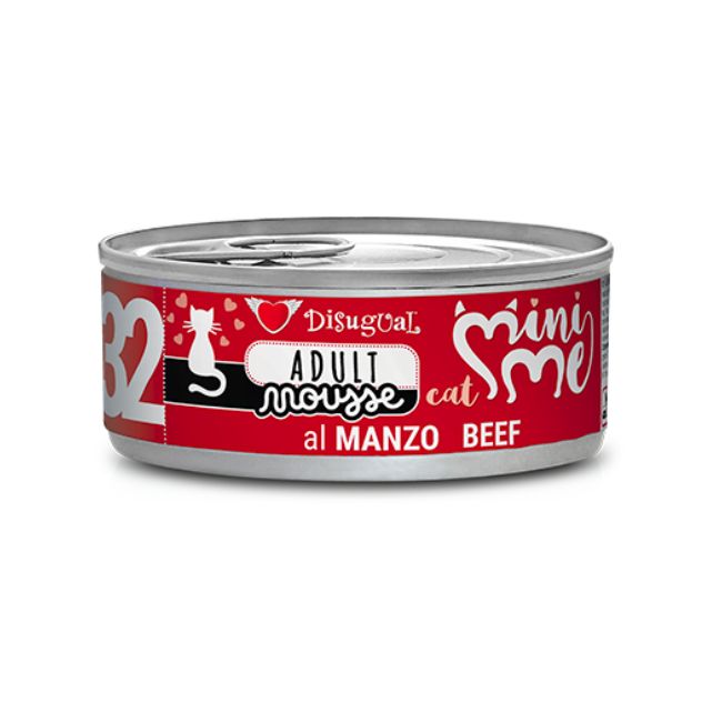 Disugual gatto  adult mini me 32 manzo mousse 85gr