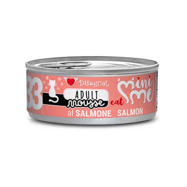 Disugual gatto  adult mini me 33 salmone  mousse 85gr