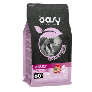 Oasy cat grain free sterilizzato maiale 300GR
