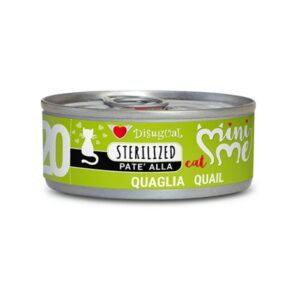 Disugual gatto  sterilised  mini me 20 quaglia patè 85gr