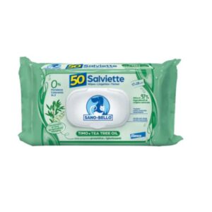Sano e bello salviette detergenti timo e tea tree oil 50pz