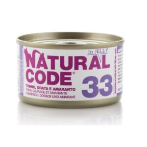 Natural code cat 33 tonno orata e mela 85GR