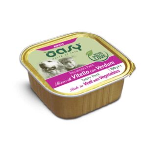 Oasy dog paté adult ricco di vitello con verdure 150GR