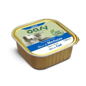 Oasy dog paté adult ricco di merluzzo 150GR