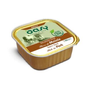 Oasy dog paté adult ricco di maiale 150GR