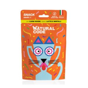 Natural code snack sterilizzati carni rosse e mirtilli 60gr