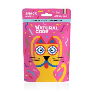 Natural code snack adult pollo e mirtilli 60gr