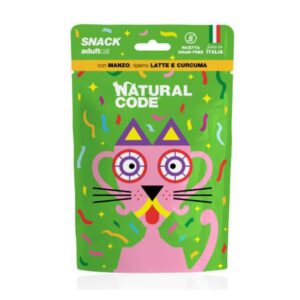 Natural code snack adult manzo e curcuma 60gr