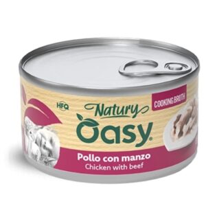 Oasy Natury brodo pollo con manzo lattina 85gr