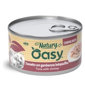 Oasy Natury brodo tonnetto con gamberone indopacifico lattina 85gr