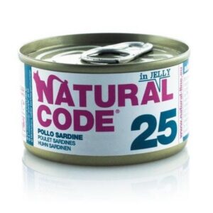 Natural code cat 25 pollo e sardine 85GR