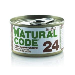 Natural code cat 24 tonno manzo e verdure 85GR