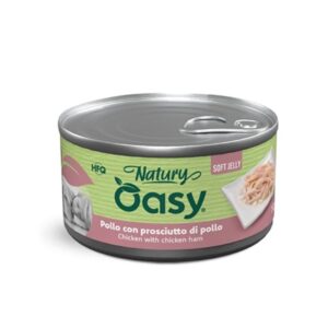 Oasy dog Natury pollo con prosciutto  lattina 150GR