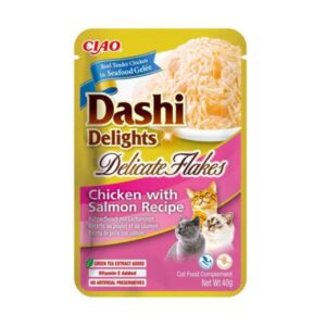 Dashi delights delicate flakes pollo con salmone 40GR