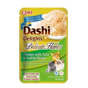 Dashi delights delicate flakes pollo con tonno e capasanta 40GR