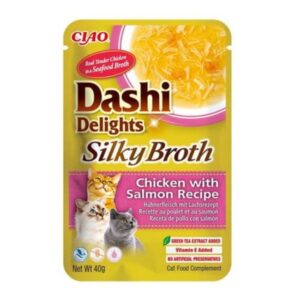 Dashi delights Silky Broth pollo con salmone 40GR