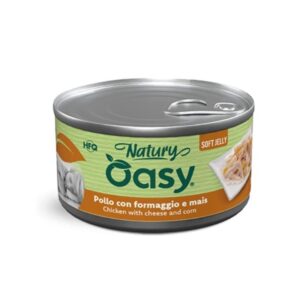 Oasy dog Natury pollo con formaggio e mais lattina 150GR