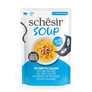 Schesir cat busta soup tonnetto e calamari 40GR