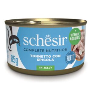 Schesir cat complete jelly tonnetto con spigola 85GR