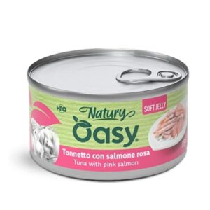 Oasy Natury soft jelly tonnetto con salmone lattina 85gr