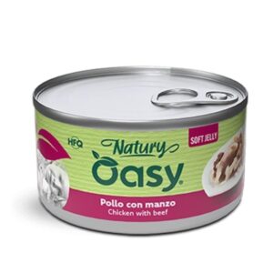 Oasy Natury soft jelly pollo con manzo lattina 150gr