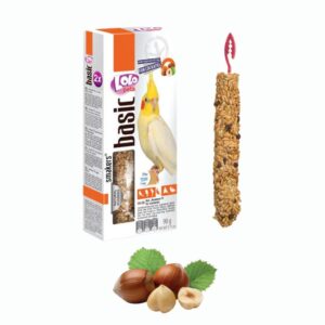 Bastoncini smakers alle nocciole per calopsiti 90GR