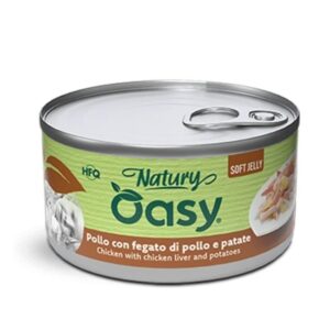 Oasy Natury soft jelly pollo con fegato e patate lattina 150gr