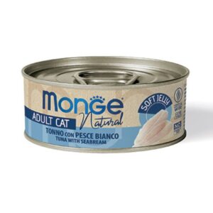 Monge natural tonno con pesce bianco in jelly 80GR