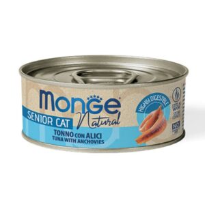 Monge senior tonno con alici in soft jelly 80GR