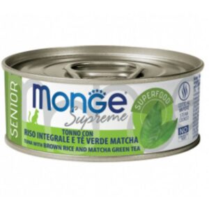 Monge supreme senior tonno con riso integrale e the matcha 80GR