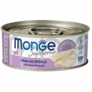 Monge supreme sterilised tonno con spigola 80GR